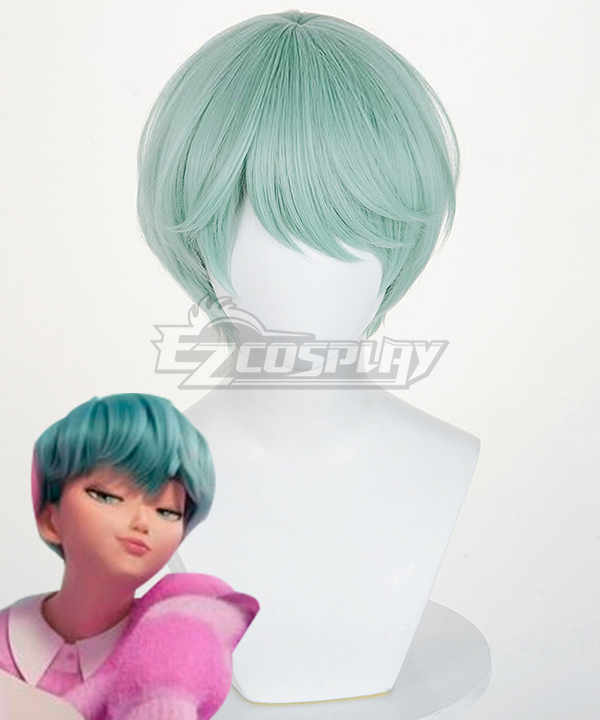 Kpop Demon Hunters Saja Boys Baby Saja Green Cosplay Wig