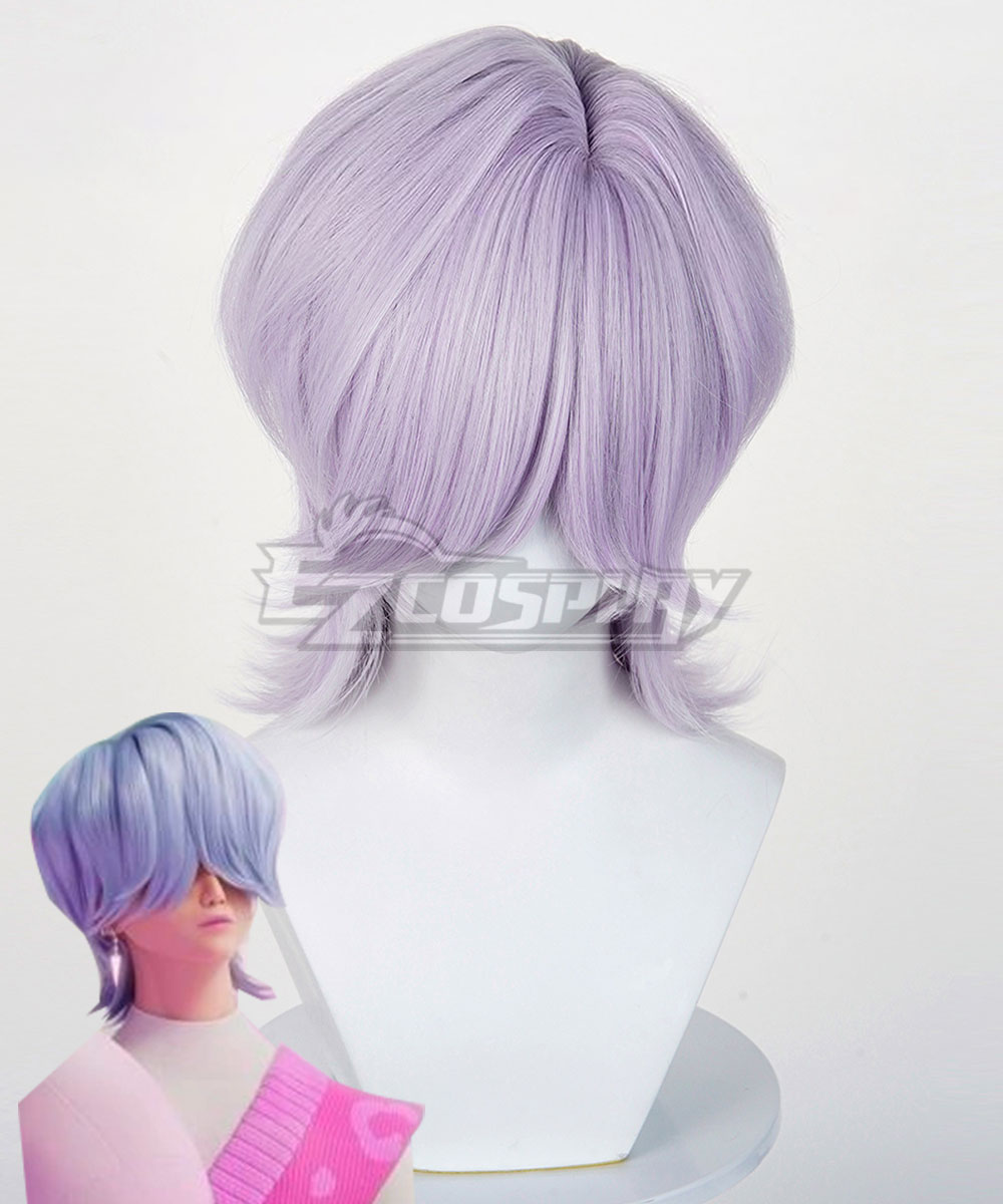 Kpop Demon Hunters Saja Boys Mystery Saja Blue Cosplay Wig