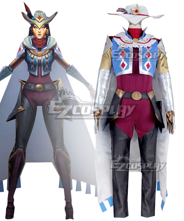 League of Legend LOL Ashe High Noon Cosplay Costume
