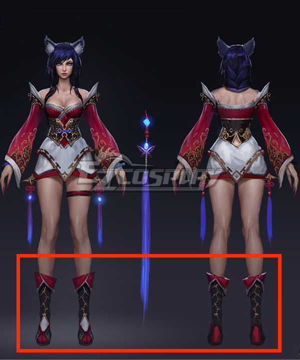 League of Legends 2014 Ahri Cosplay Black Boots