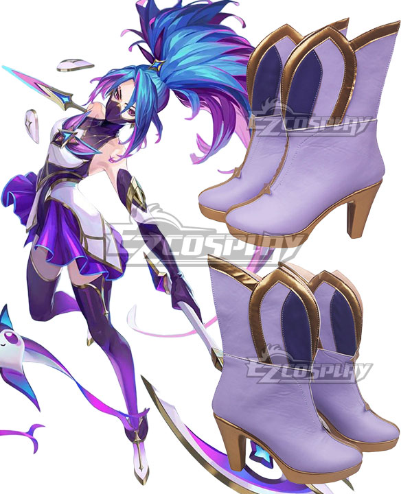 League of Legends Akali Star Guardian Shoes Cosplay Boots