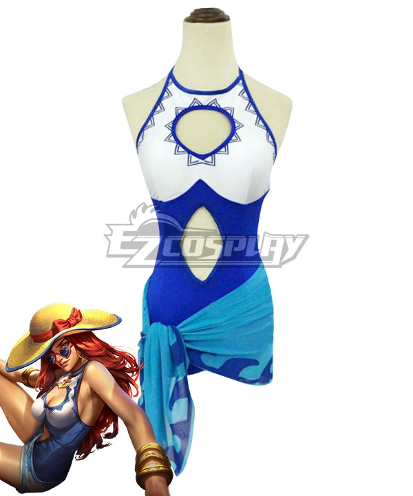League Of Legends LOL 2018 Pool Party Miss Fortune Cosplay Costume