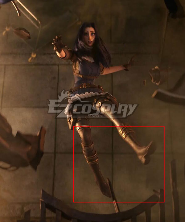 League Of Legends LOL 2020 Season Warriors Caitlyn Sniper Brown Shoes Cosplay Boots