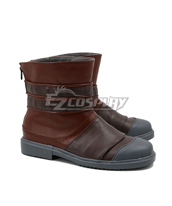 League of Legends LOL Arcane Ekko Brown Shoes Cosplay Boots