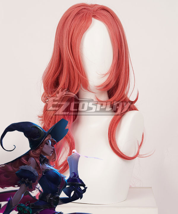 League of Legends LOL Bewitching Miss Fortune Halloween Pink Cosplay Wig