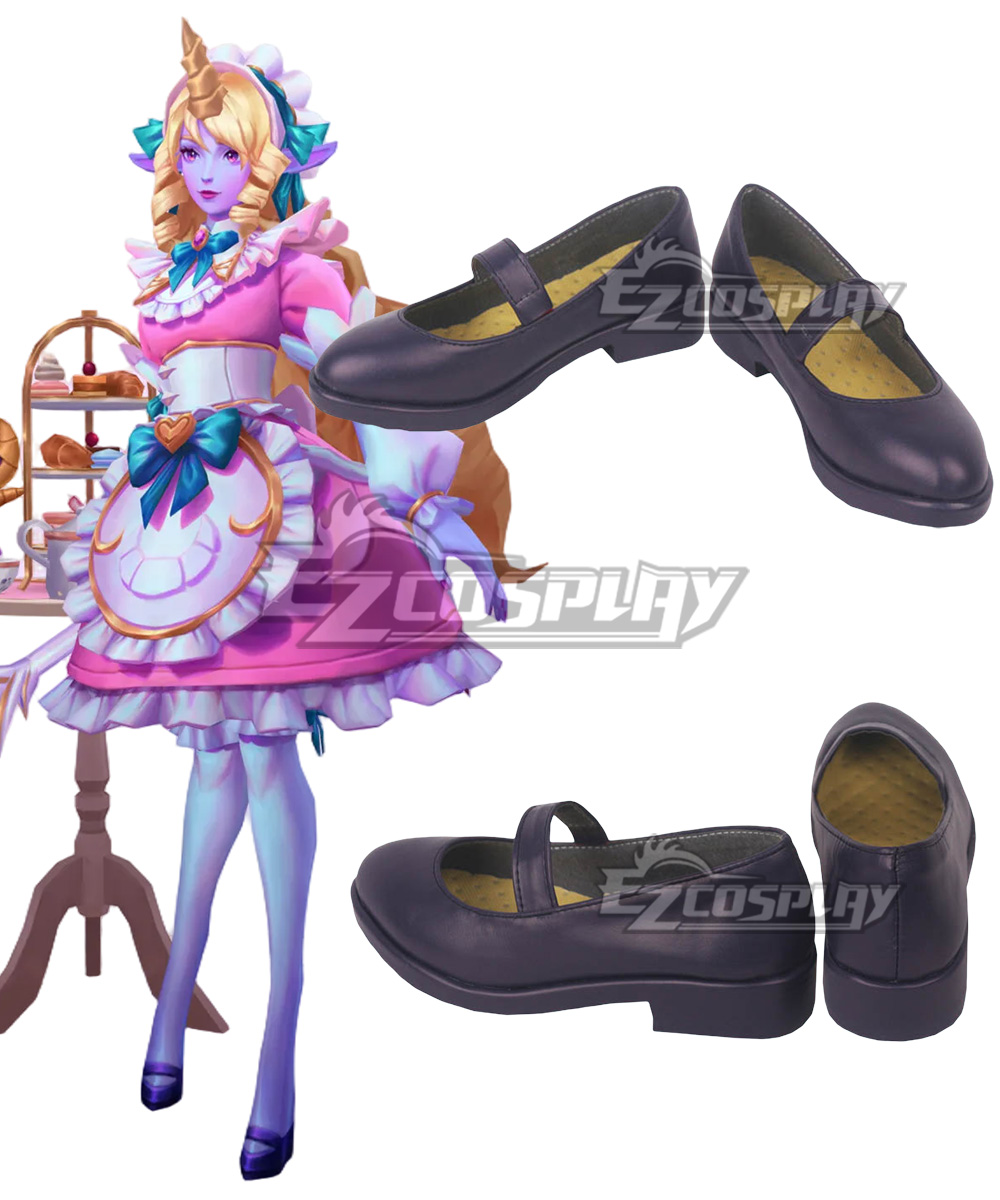 League of Legends LOL Cafe Cuties Soraka Purple Cosplay Shoes