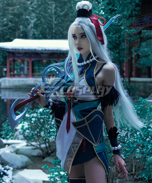 League of Legends LOL Caitlyn Snow Moon Cosplay Costume