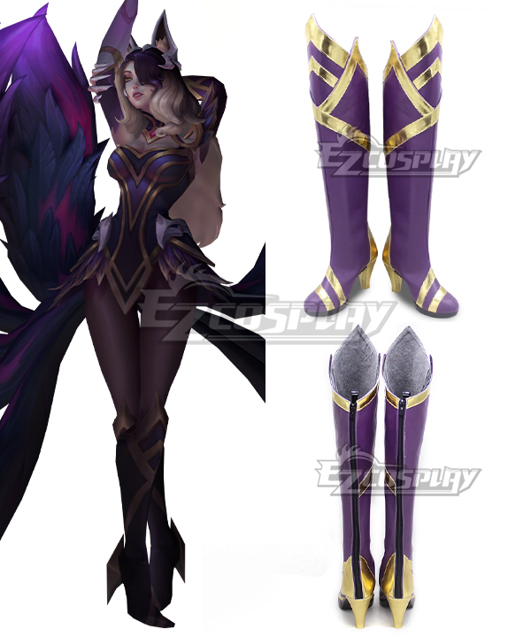 League of Legends LOL Coven Ahri Black Shoes Cosplay Boots