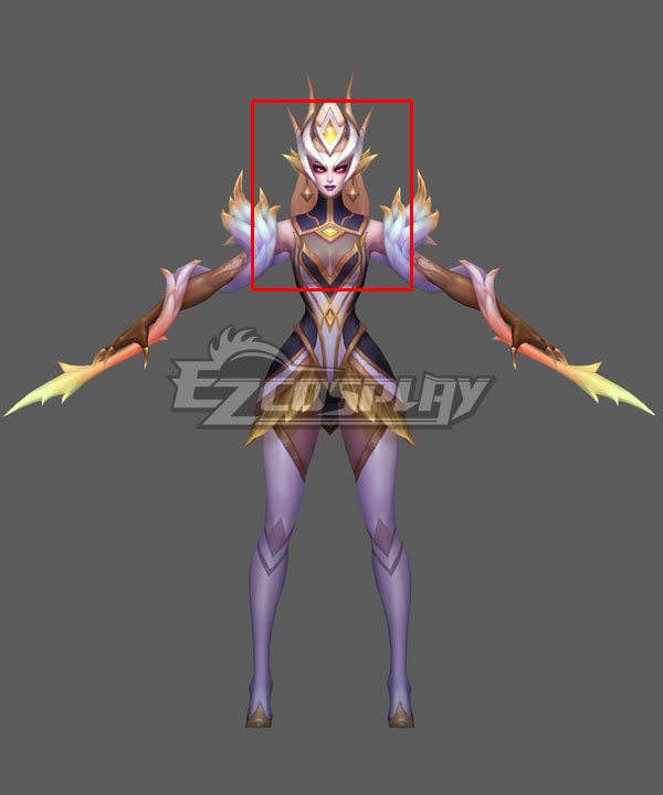 League Of Legends LOL Coven Zyra Prestige Edition Golden Cosplay Wig