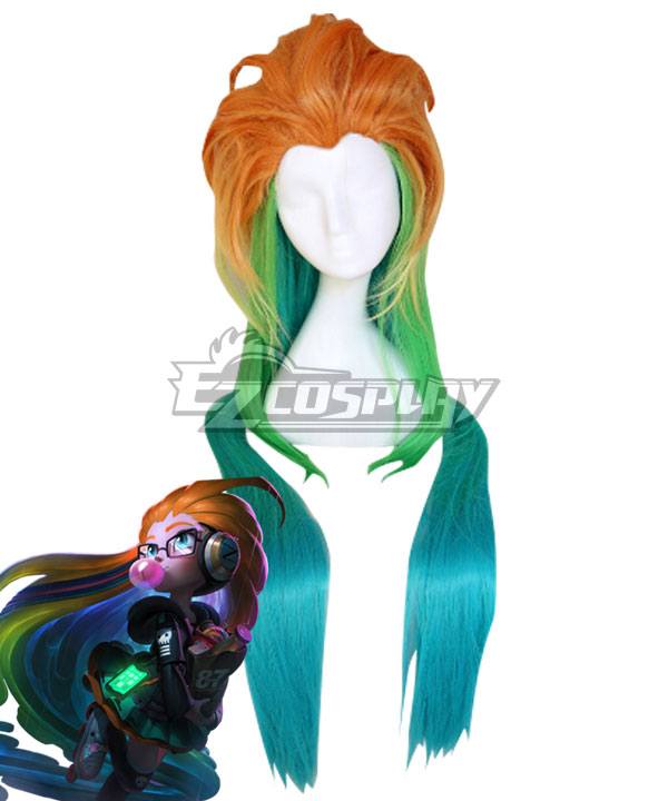 League Of Legends LOL 2018 Zoe Pool Party Skins Blue Cosplay Wig