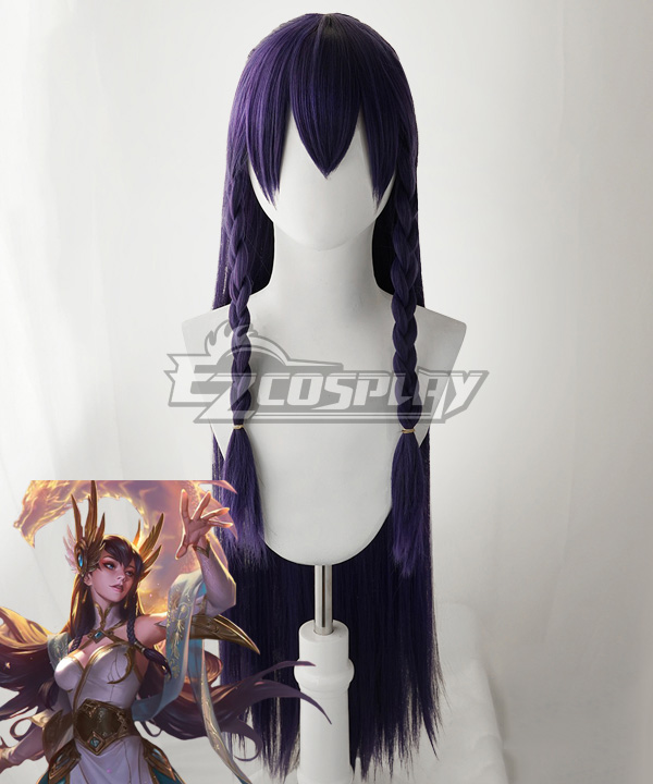 League of Legends LOL Divine Sword Irelia Purple Cosplay Wig