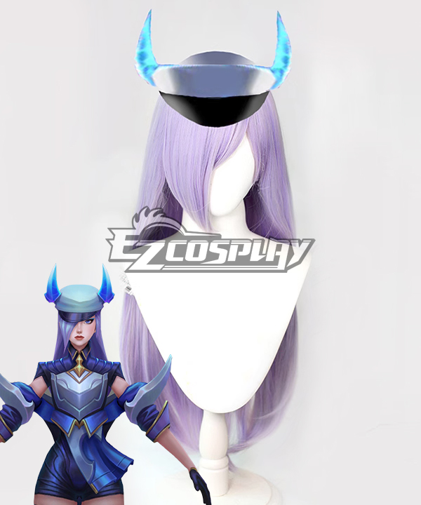 League of Legends LOL DRX Caitlyn Silver Cosplay Wig