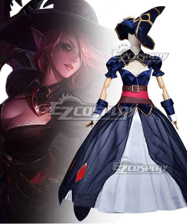 League of Legends LOL Fallen Angel Bewitching Morgana Skin Cosplay Costume