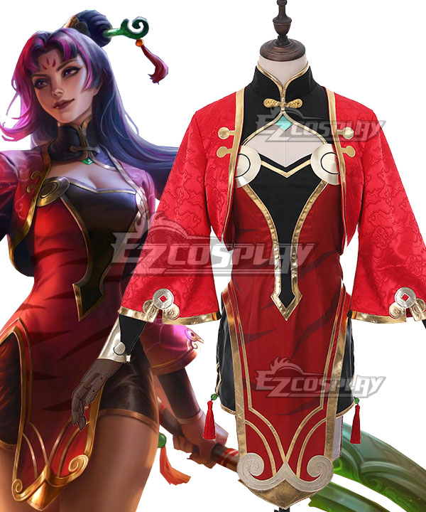 League of Legends LOL Firecracker Diana Cosplay Costume