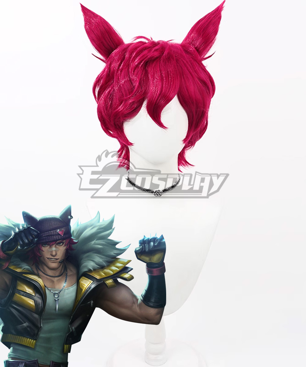 League Of Legends LOL HEARTSTEEL Sett Pink Cosplay Wig