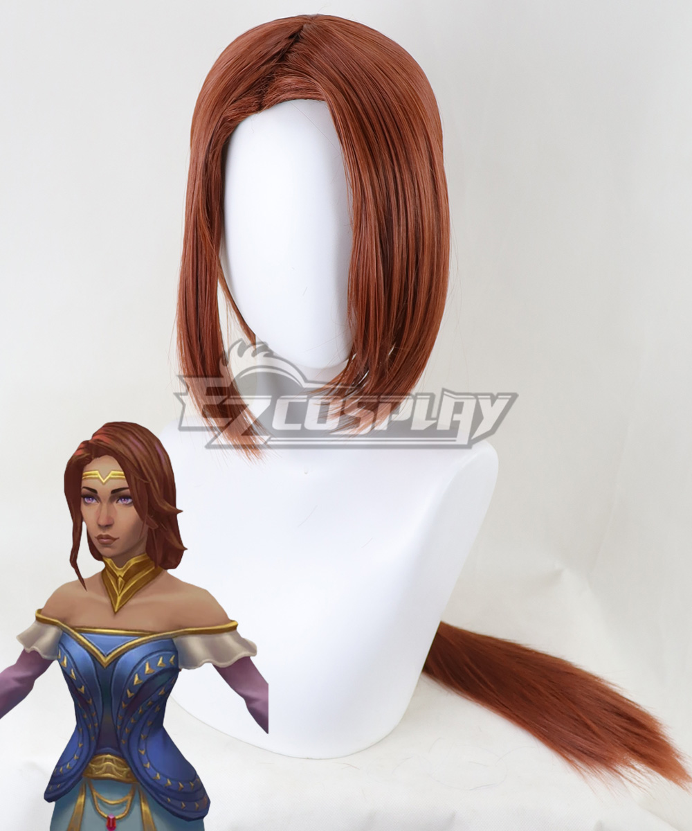 League of Legends LOL Isolde Red Cosplay Wig