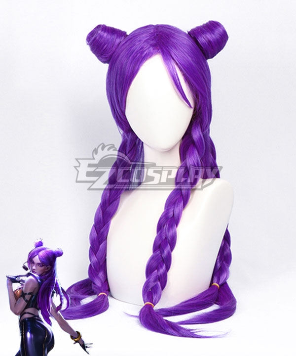 

League Of Legends LOL KDA K/DA Kai'Sa Purple Cosplay Wig