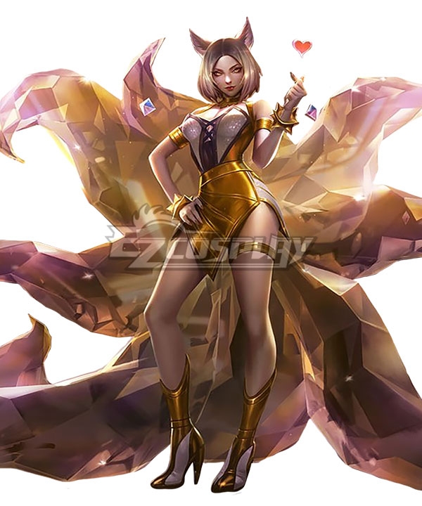 

League Of Legends LOL KDA K/DA Ahri Prestige Edition Cosplay Costume