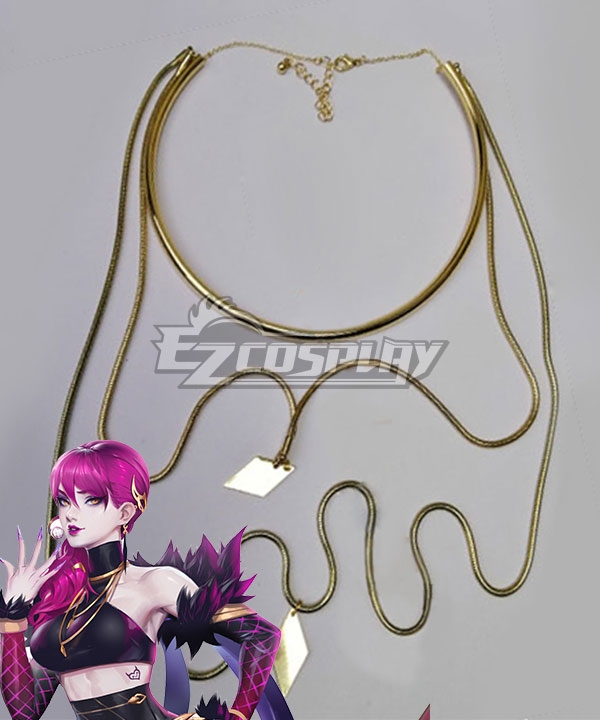 

League Of Legends LOL KDA K/DA Evelynn Snake Chain Necklace Cosplay Accessory Prop