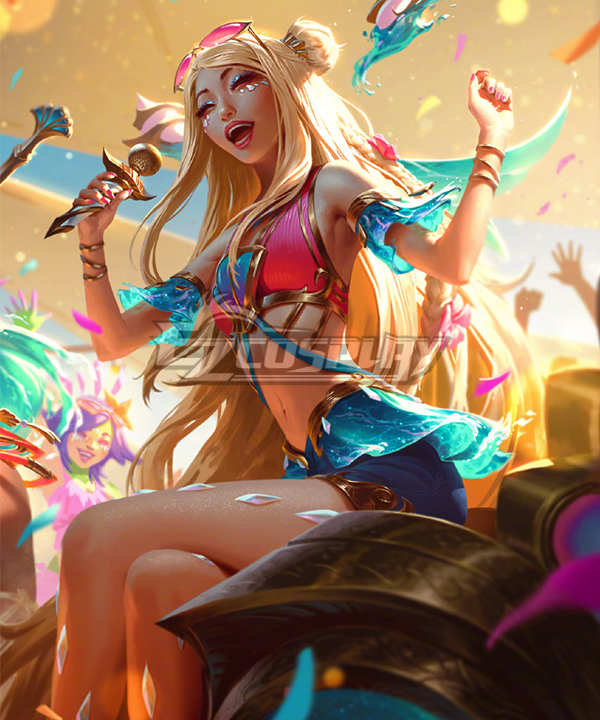 League of Legends LOL Ocean Song Seraphine Cosplay Costume