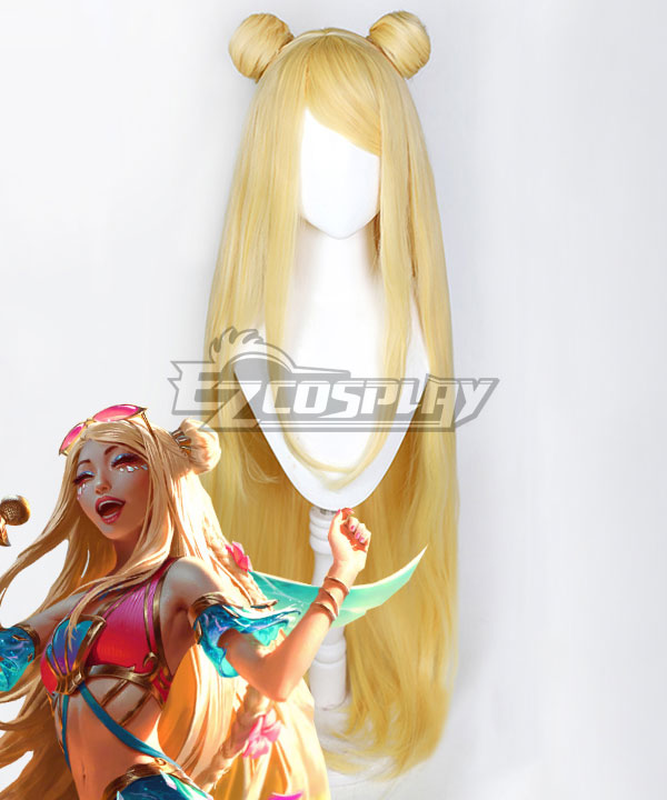 League of Legends LOL Ocean Song Seraphine Cosplay Perücke