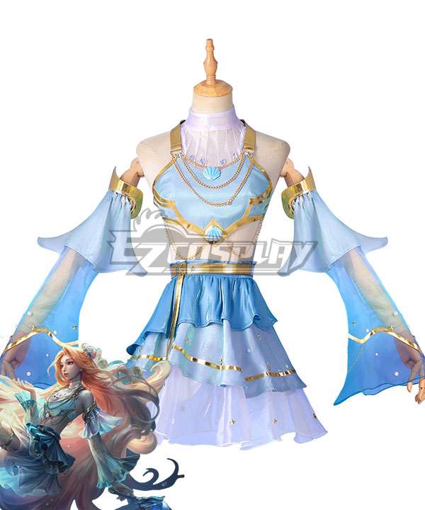 League of Legends Ocean Song  Seraphine Prestige Edition Cosplay Costume