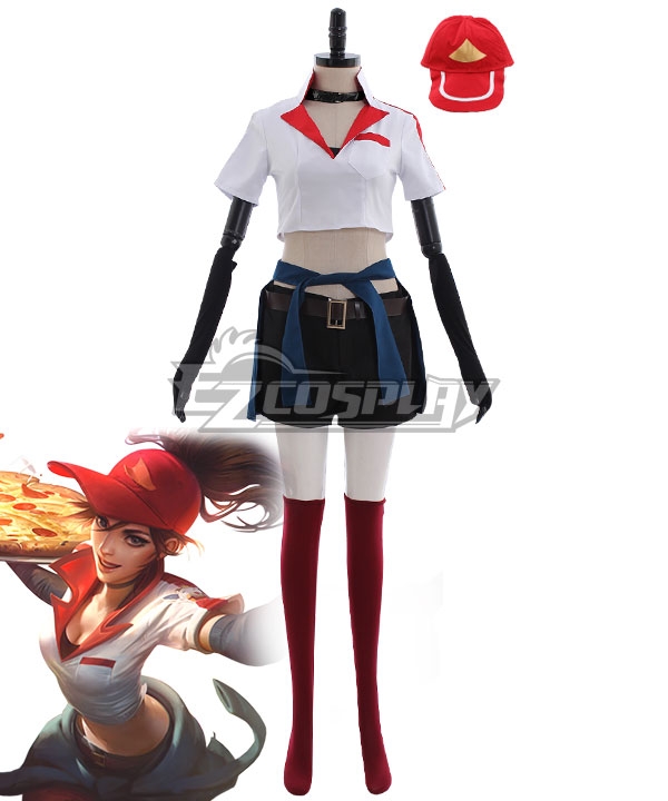 League of Legends LOL Pizza Delivery Sivir Cosplay Costume