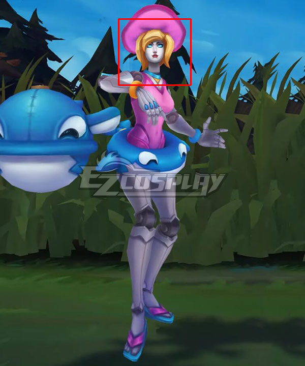 League of Legends LOL Pool Party Orianna Golden Cosplay Wig