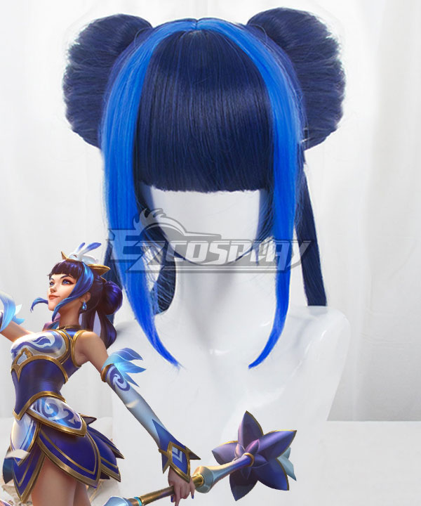 League of Legends LOL Porcelain Lux Blue Cosplay Wig