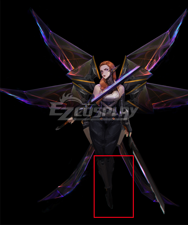 League of Legends LOL PsyOps Kayle Black Shoes Cosplay Boots