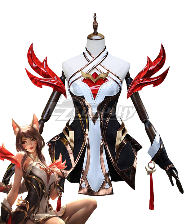 League of Legends LOL Risen Legend Ahri Cosplay Costume