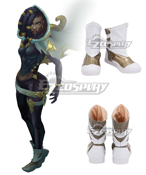 League of Legends LOL Senna White Cosplay Shoes