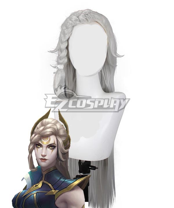 League of Legends LOL Sentinel Diana Grey Cosplay Wig