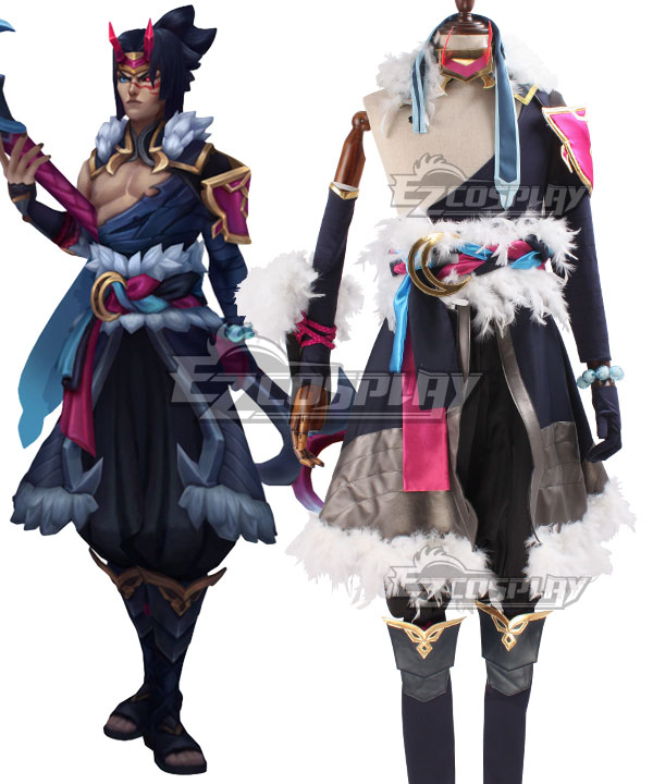 League of Legends LOL Shieda Kayn Snow Moon Cosplay Costume