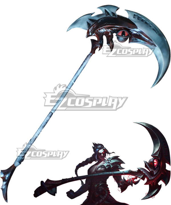 League of Legends LOL Shieda Kayn The Shadow Reaper Sickle Cosplay Weapon Prop