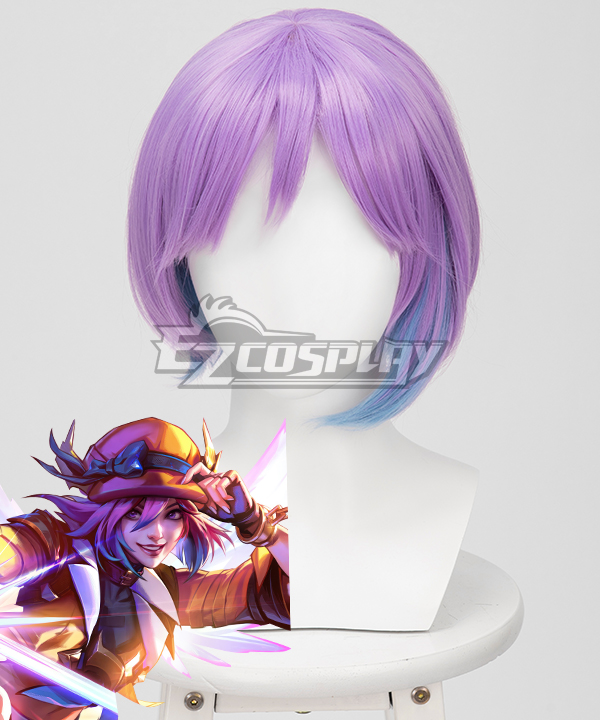 League of Legends LOL Soul Fighter Lux Blue Cosplay Wig