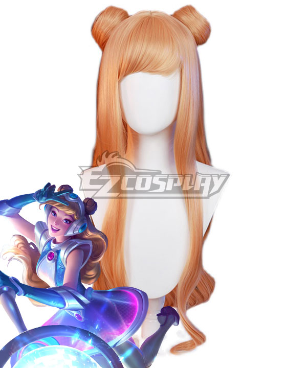 League of Legends LOL Space Groove Lux Golden Cosplay Wig