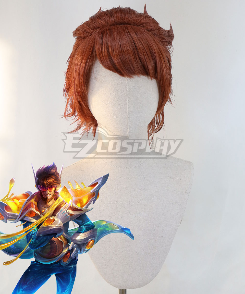 League of Legends LOL Space Groove Twisted Fate Cosplay Wig