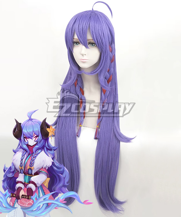 League of Legends LOL Spirit Blossom Kindred Purple Cosplay Wig