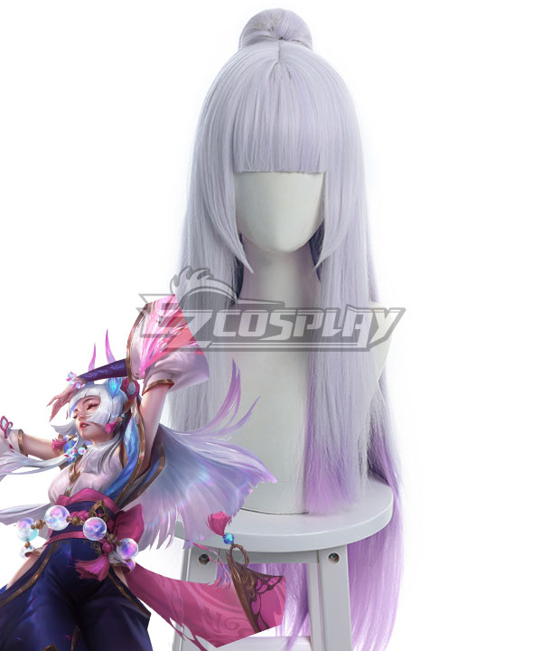 League of Legends LOL Spirit Blossom Syndra White Cosplay Wig