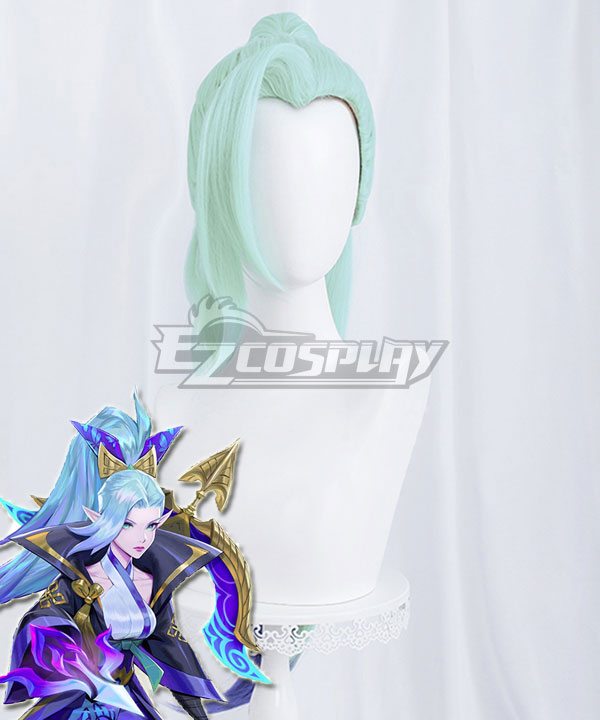 League Of Legends LOL Spirit Blossom Vayne Light Blue Cosplay Wig