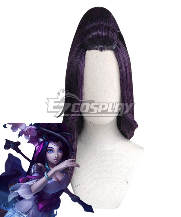 League Of Legends LOL Splendid Nami Purple Cosplay Wig