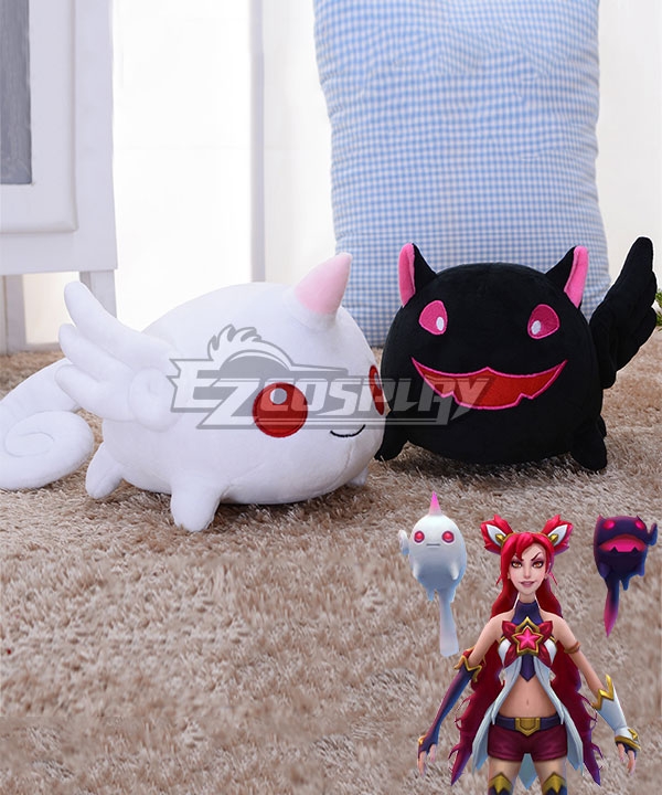 

League Of Legends LOL Star Guardian Jinx Pet Shiro&Kuro Doll Cosplay Accessory Prop