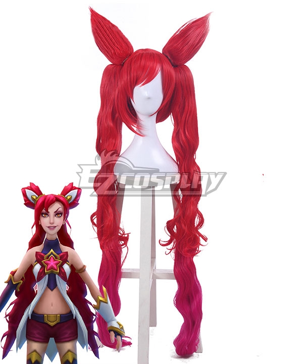 League Of Legends LOL Star Guardian Jinx The Loose Cannon Red Cosplay Wig