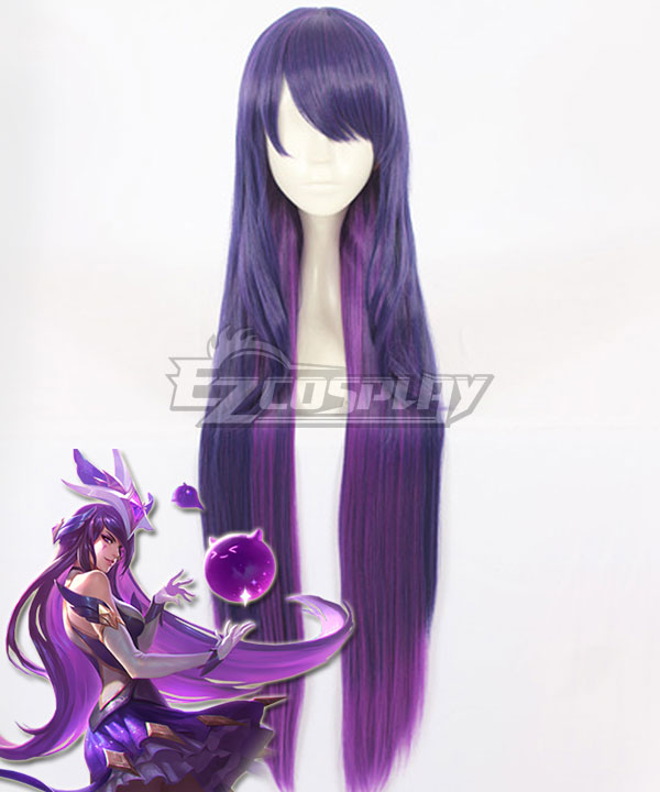 League of Legends LOL Star Guardian Syndra The Dark Sovereign Purple Cosplay Wig