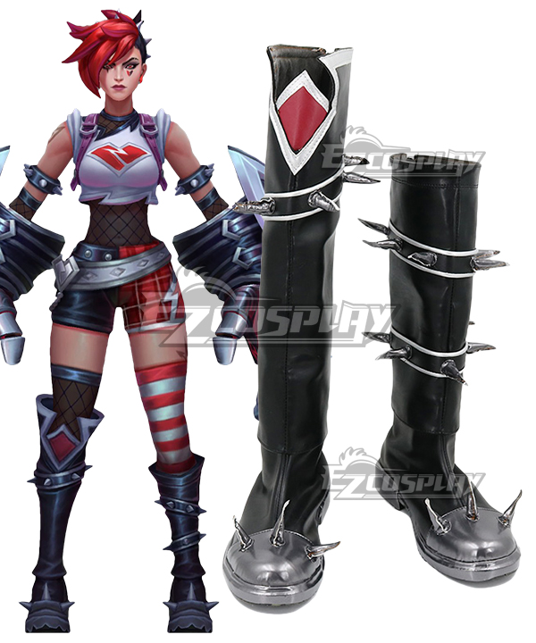 League of Legends LOL Valentine's Day 2023 Heartache Vi Cosplay Shoes