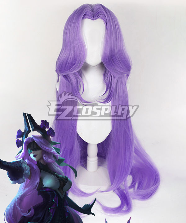 League Of Legends LOL Withered Rose Syndra Purple Cosplay Wig