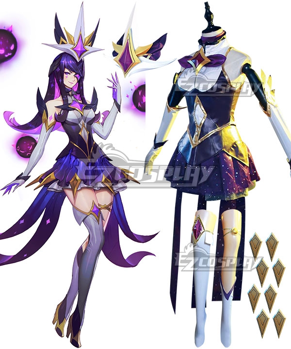 League of Legends Star Guardian Syndra the Dark Sovereign Cosplay Costume - Premium Edition