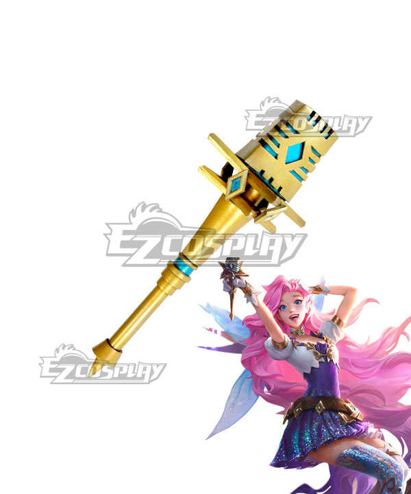 League Of Legends LOL The Starry-Eyed Songstress Seraphine Microphone Cosplay Weapon Prop