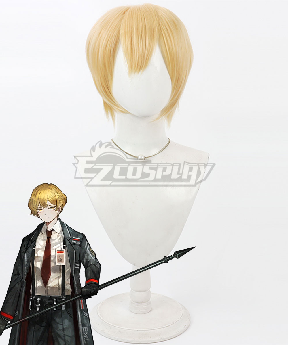 Limbus Company Sinclair Golden Cosplay Wig
